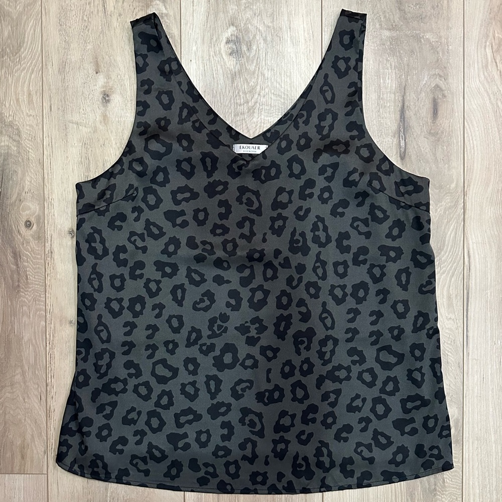 Stylish Black Leopard Print Camisole
